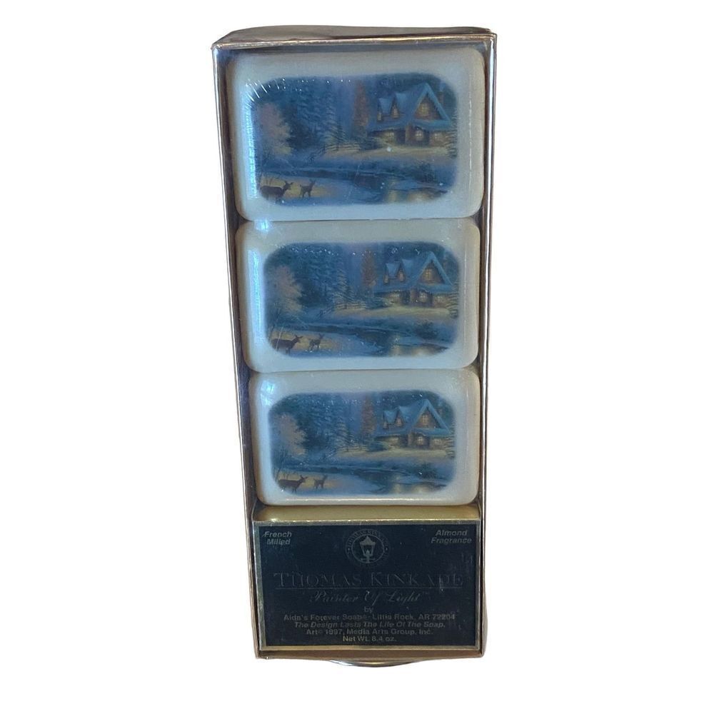 Thomas Kincade Art Alda's Forever Soap French Milled Almond Fragrance NWT